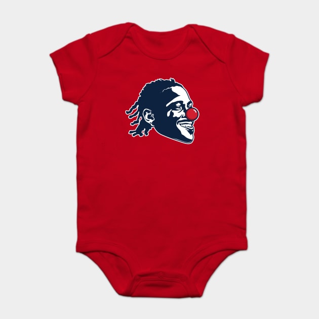 Antonio Brown Patriots Clown Design Baby Bodysuit by stayfrostybro